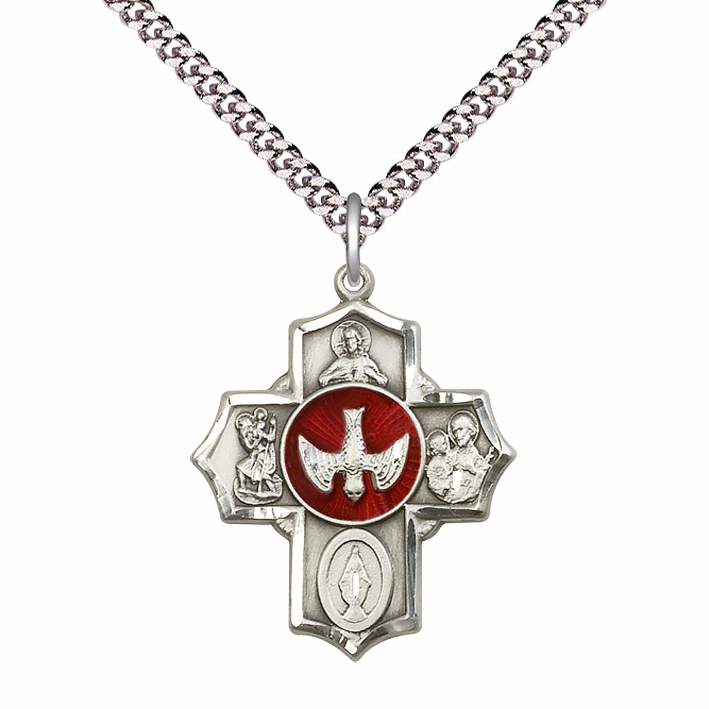 Sterling Silver 5-Way Pendant - 5690ESS