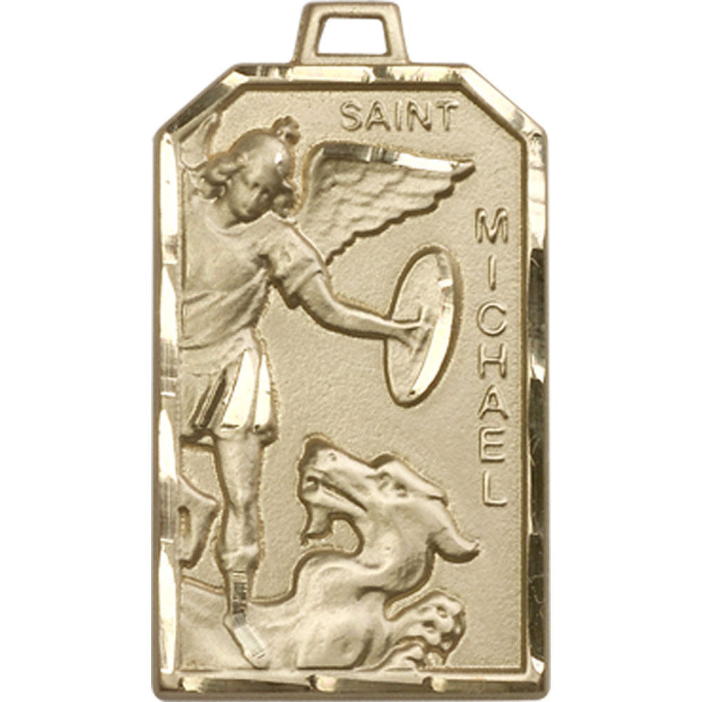 14kt Gold Saint Michael the Archangel Pendant - 5720KT