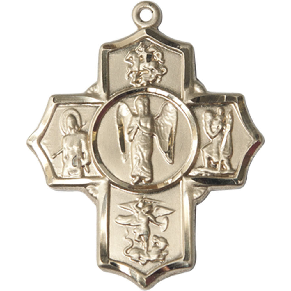 14kt Gold Warrior 5-Way Pendant - 5729KT