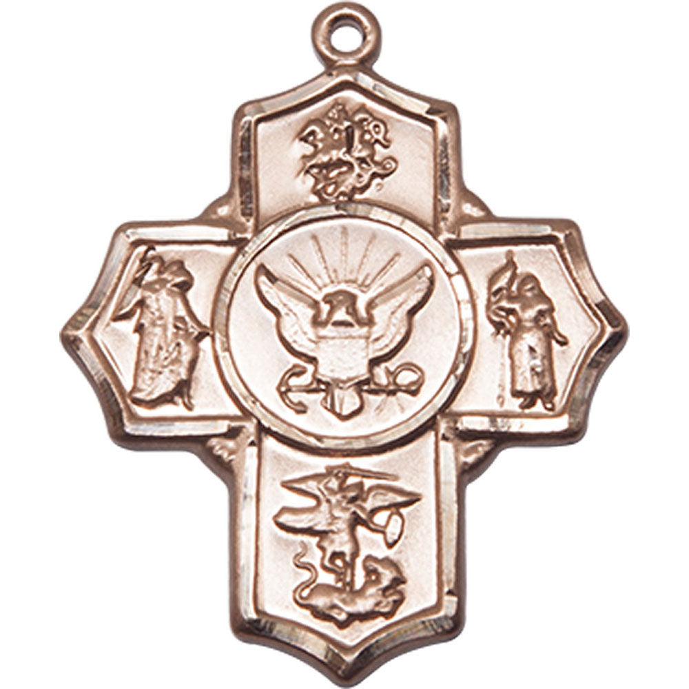 14kt Gold 5-Way / Navy Pendant - 5790KT6