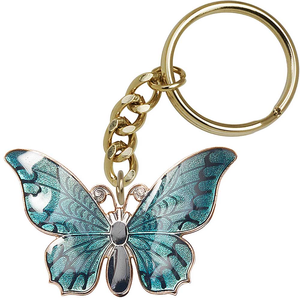 Gold Plate Butterfly Keychain - 5854