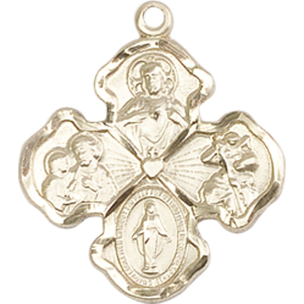 14kt Gold 4-Way Pendant - 5942KT