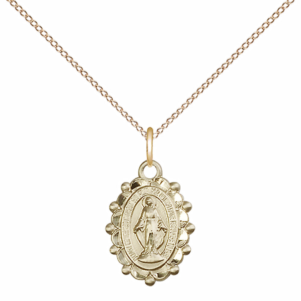 Gold Filled Miraculous Pendant - 6040GF