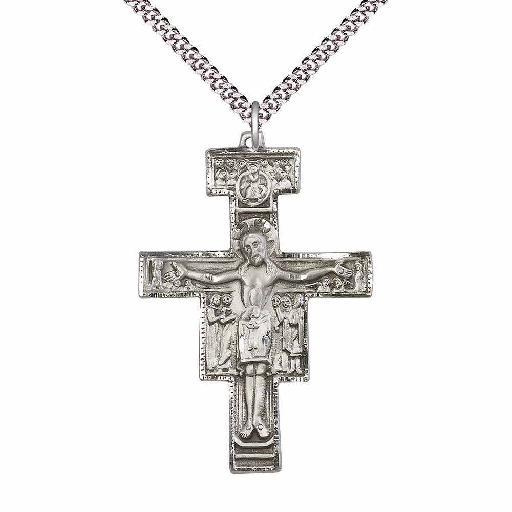 Sterling Silver San Damiano Pendant - 6070SS
