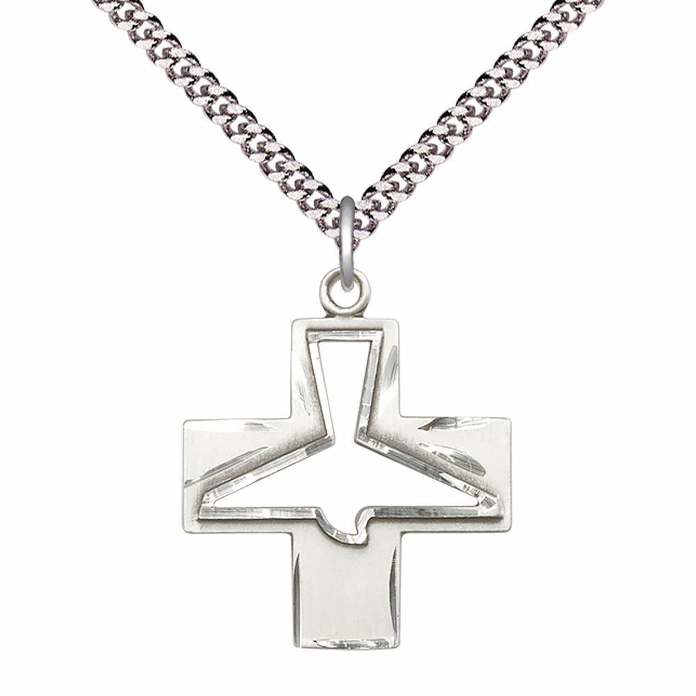 Sterling Silver Holy Spirit Pendant - 6080SS
