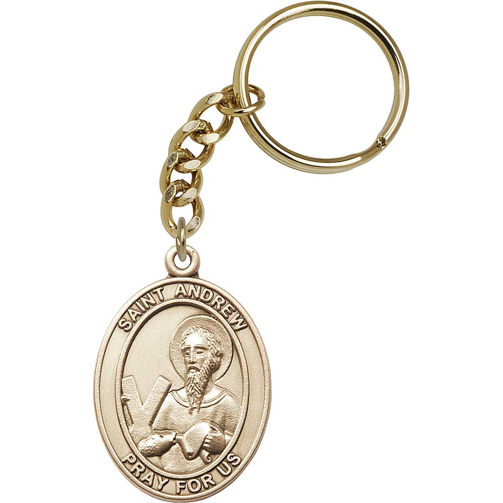 Gold Oxide St. Andrew Keychain - 6700
