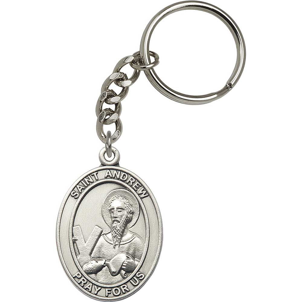 Silver Oxide St. Andrew Keychain - 6700