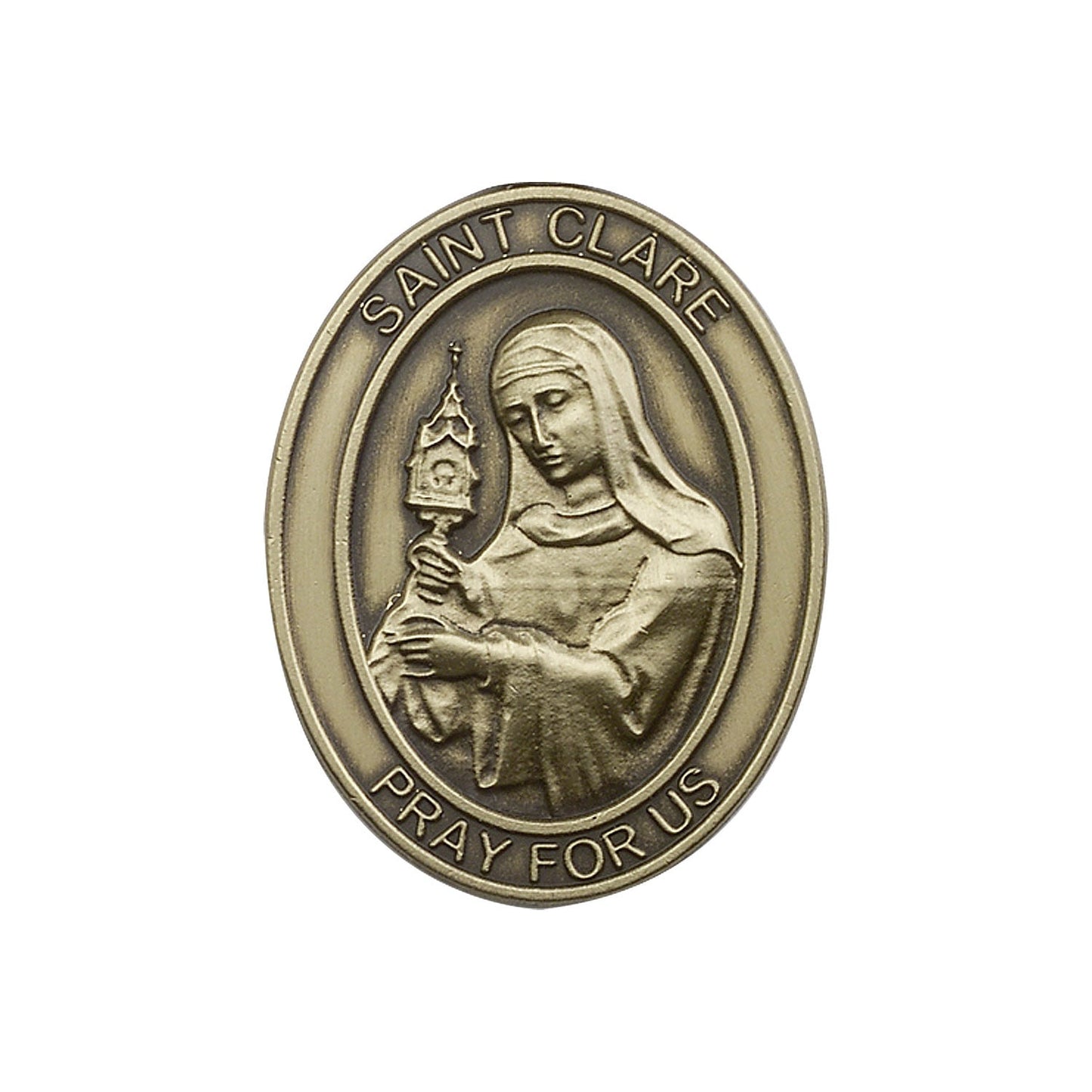 Antique Gold St. Clare Visor Clip - 6728VG
