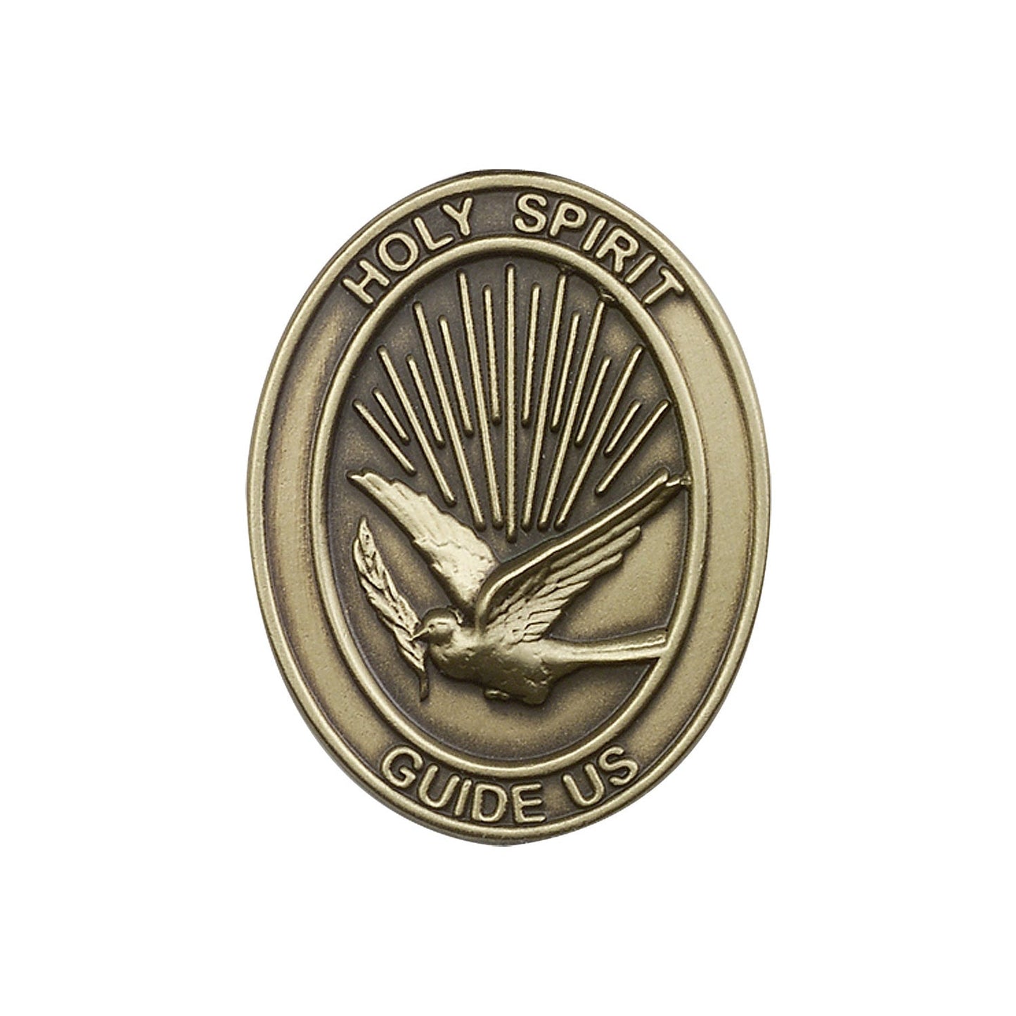 Antique Gold Holy Spirit Visor Clip - 6744VG