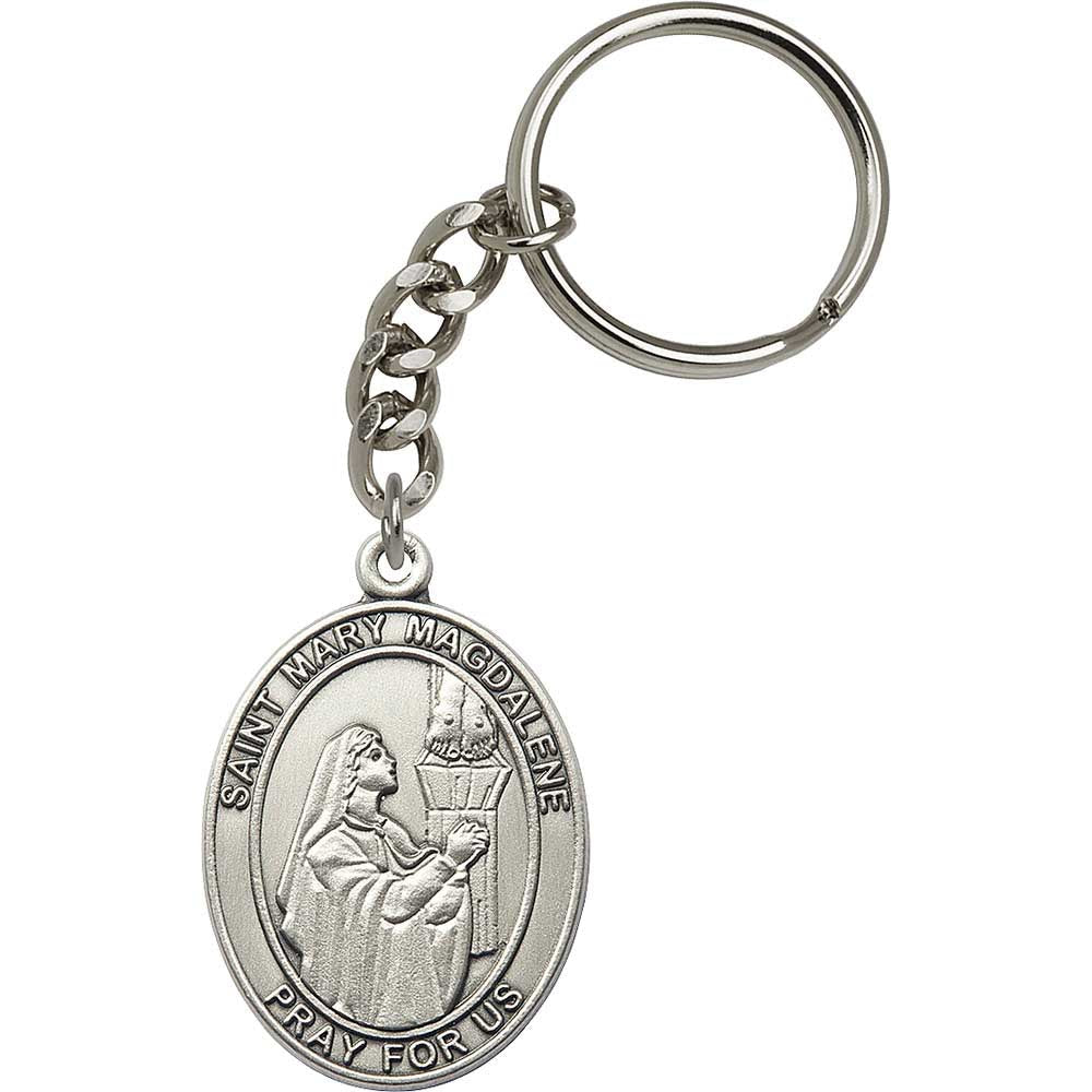 Silver Oxide Mary Magdalene Keychain - 6771
