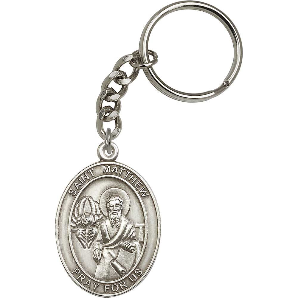 Antique Silver St. Matthew Keychain - 6774