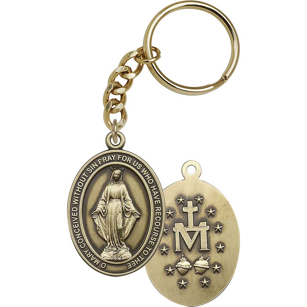 Antique Gold Miraculous Keychain - 6778