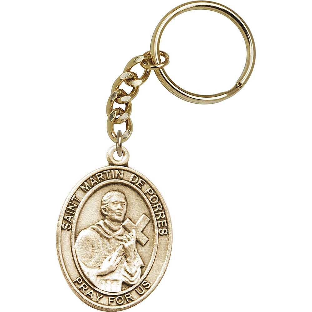 Gold Oxide St. Martin de Porres Keychain - 6789