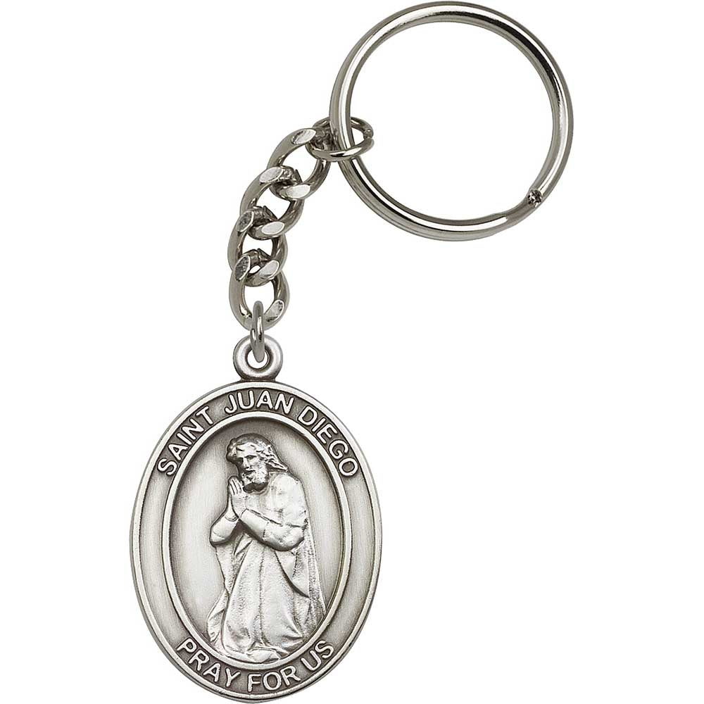 Antique Silver Juan Diego Keychain - 6811