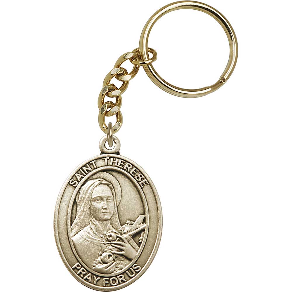 Gold Oxide St. Therese of Lisieux Keychain - 6910