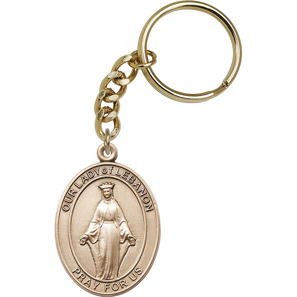 Gold Oxide O/L of Lebanon Keychain - 6929