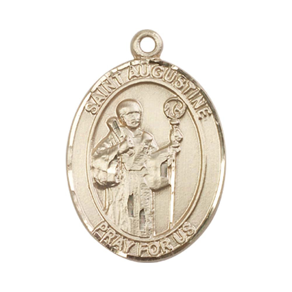 14kt Gold St. Augustine Medal - Large
