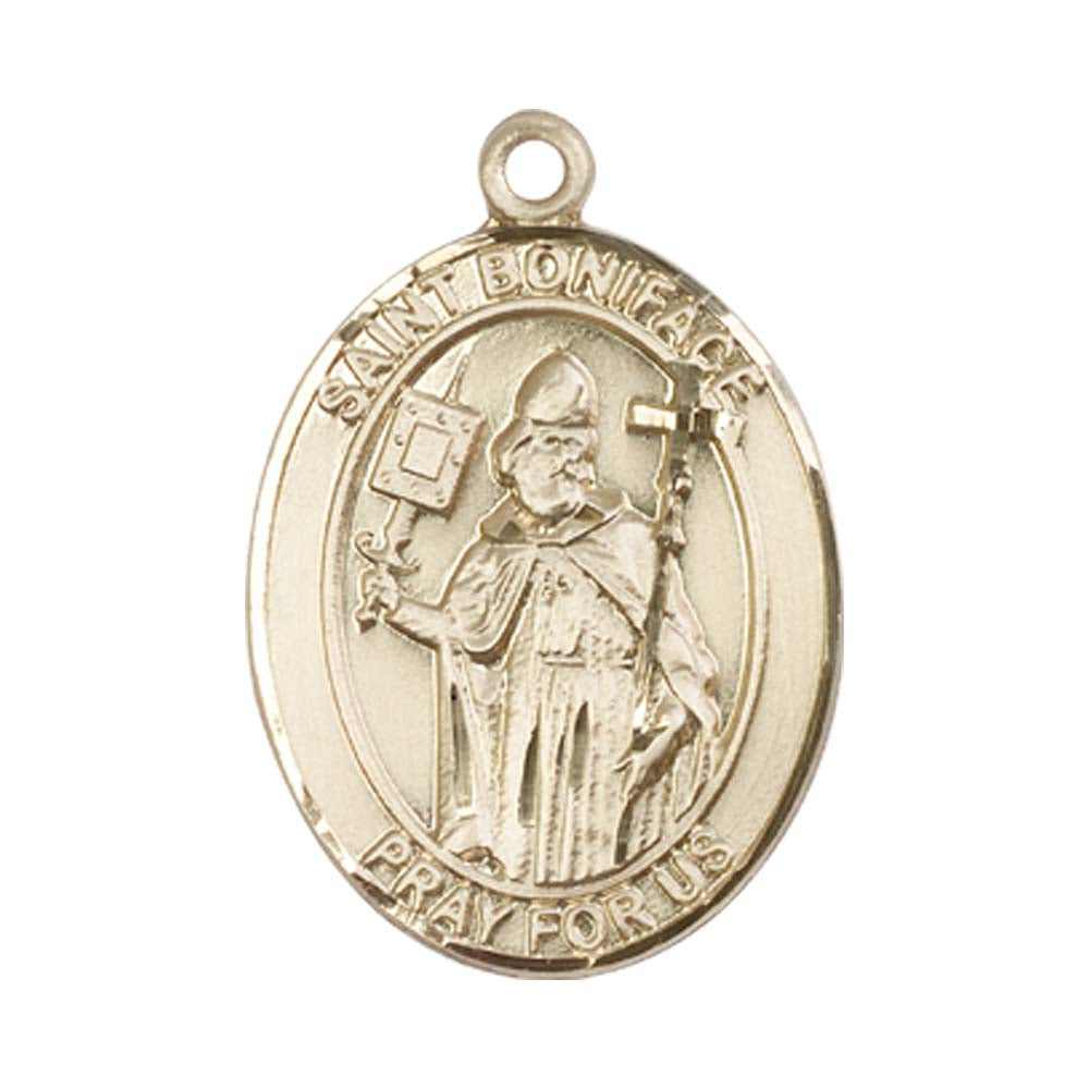 14kt Gold St. Boniface Medal - Large