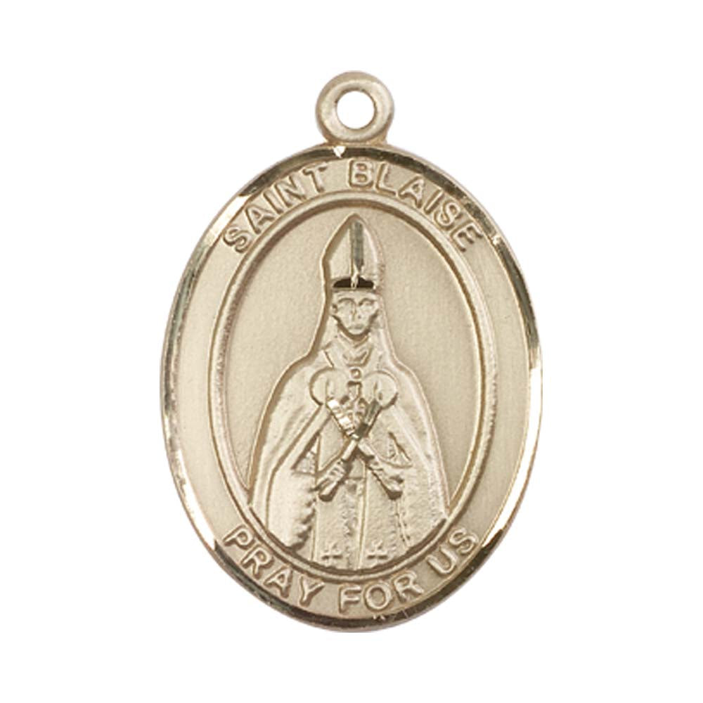 14kt Gold St. Blaise Medal - Large