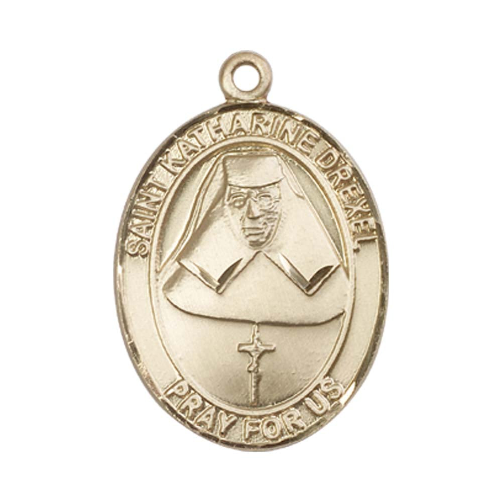 14kt Gold St. Katharine Drexel Medal - Large