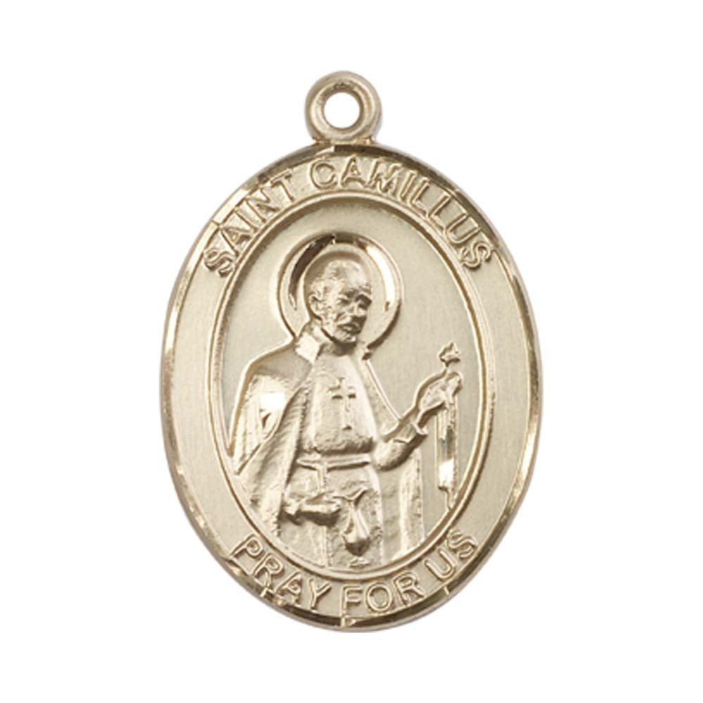 14kt Gold St. Camillus of Lellis Medal - Large