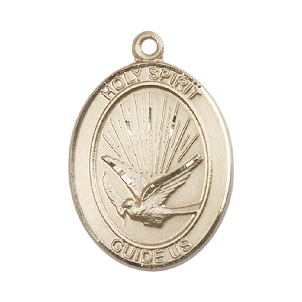 14kt Gold Holy Spirit Medal - Large