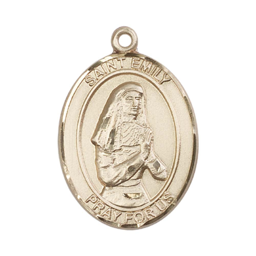 14kt Gold St. Emily de Vialar Medal - Large