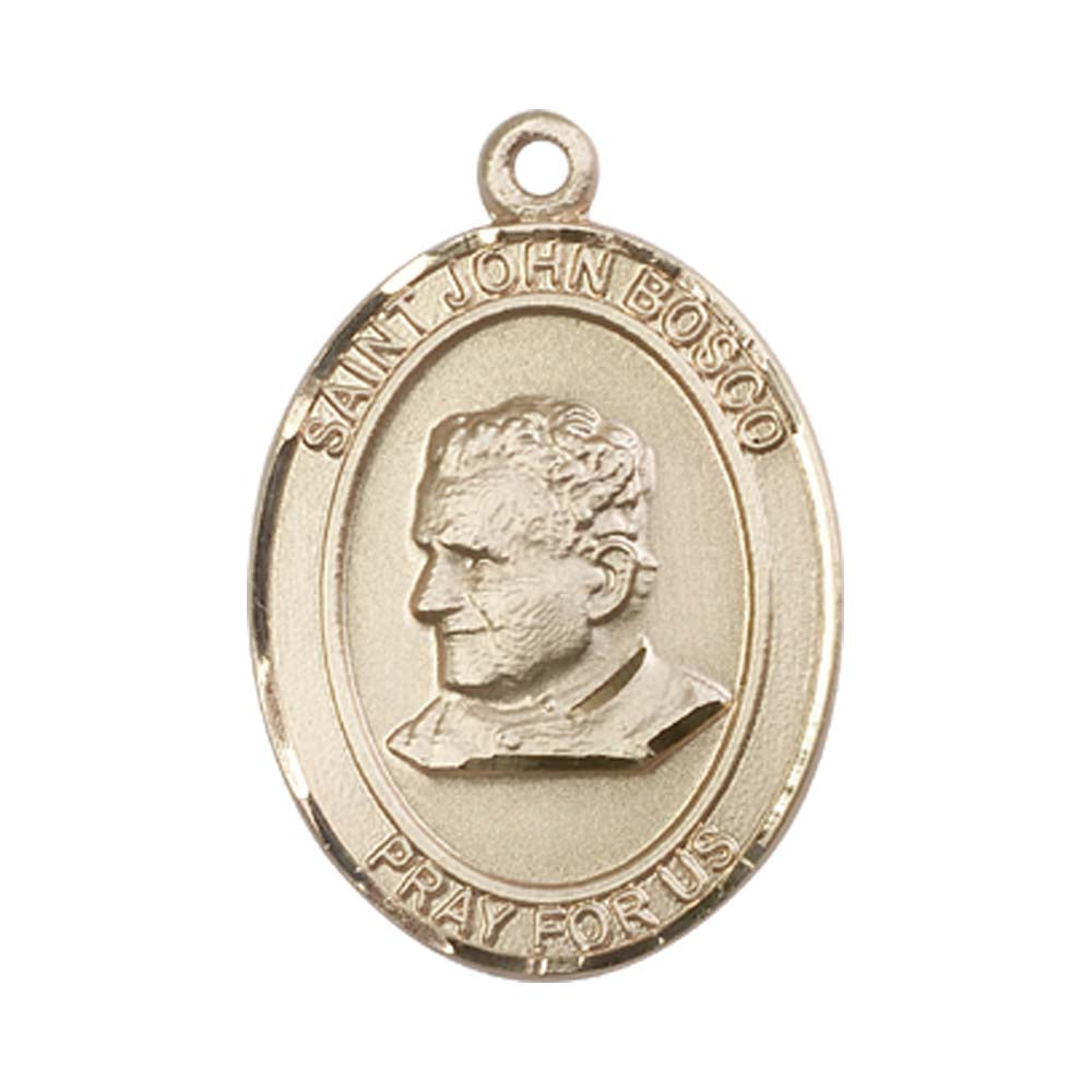 14kt Gold St. John Bosco Medal - Large