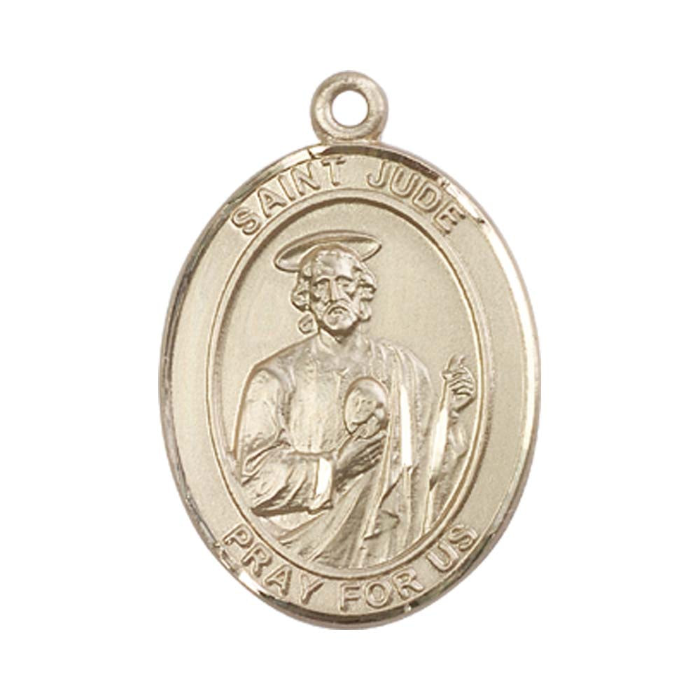 14kt Gold St. Jude Thaddeus Medal - Large
