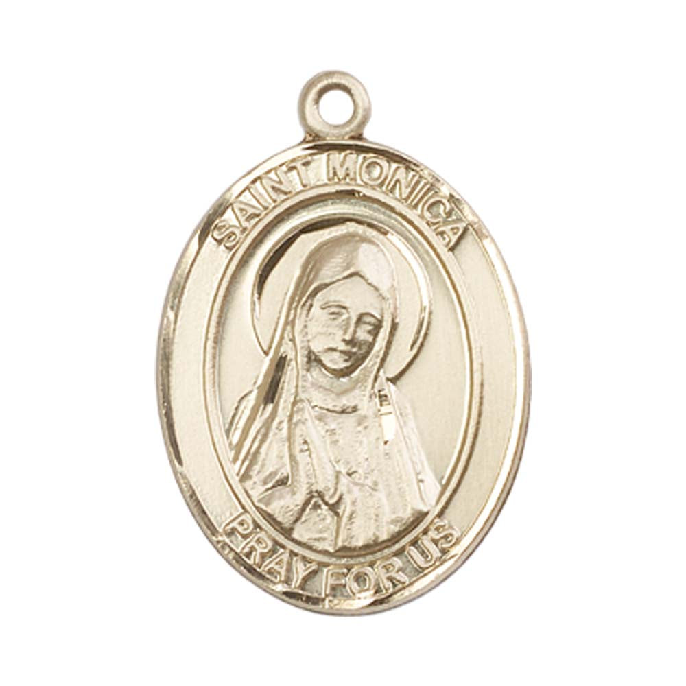 14kt Gold St. Monica Medal - Large