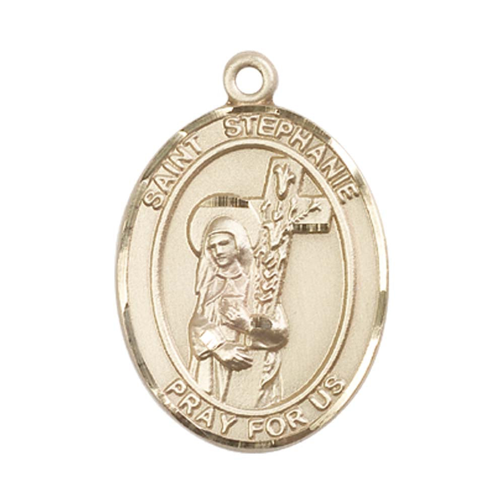14kt Gold St. Stephanie Medal - Large