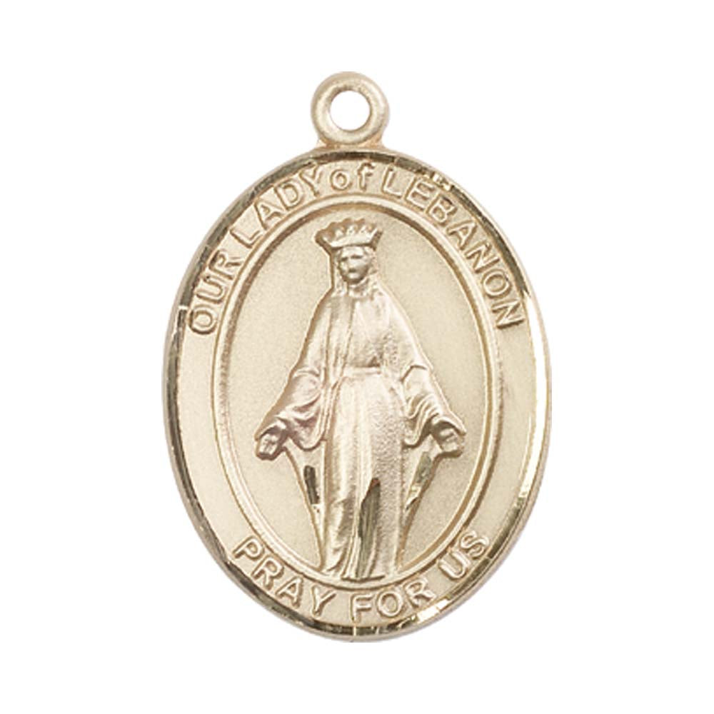 14kt Gold O/L of Lebanon Medal - Large