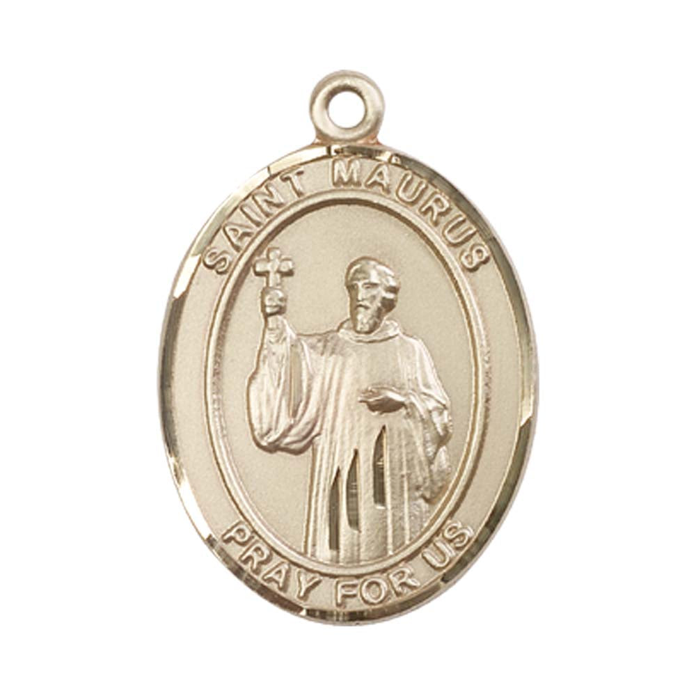 14kt Gold St. Maurus Medal - Large