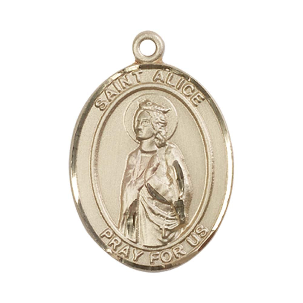 14kt Gold St. Alice Medal - Large