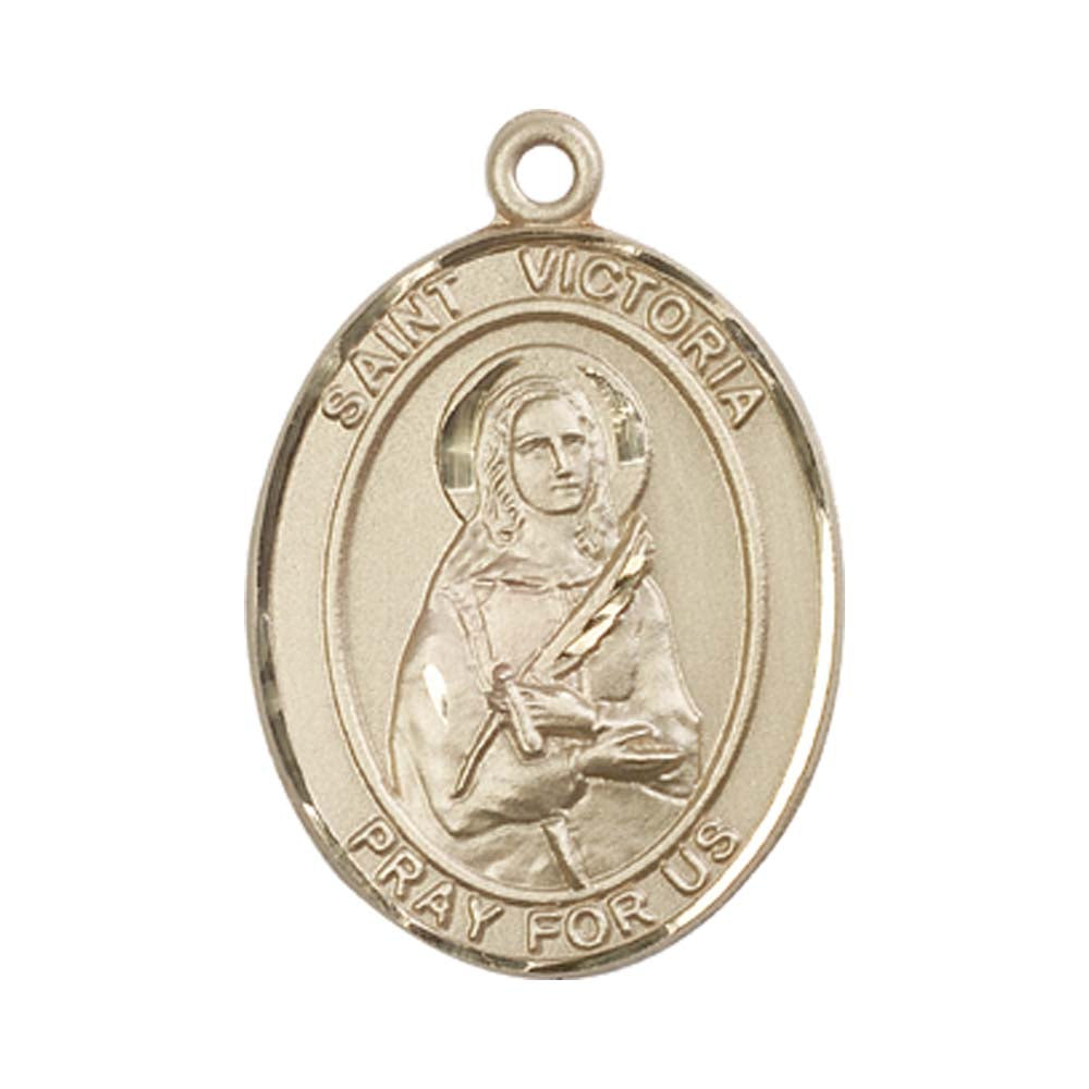 14kt Gold St. Victoria Medal - Large
