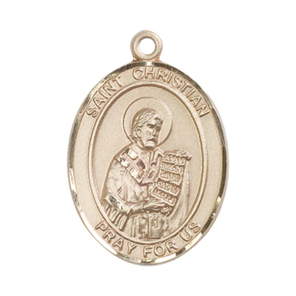 14kt Gold St. Christian Demosthenes Medal - Large