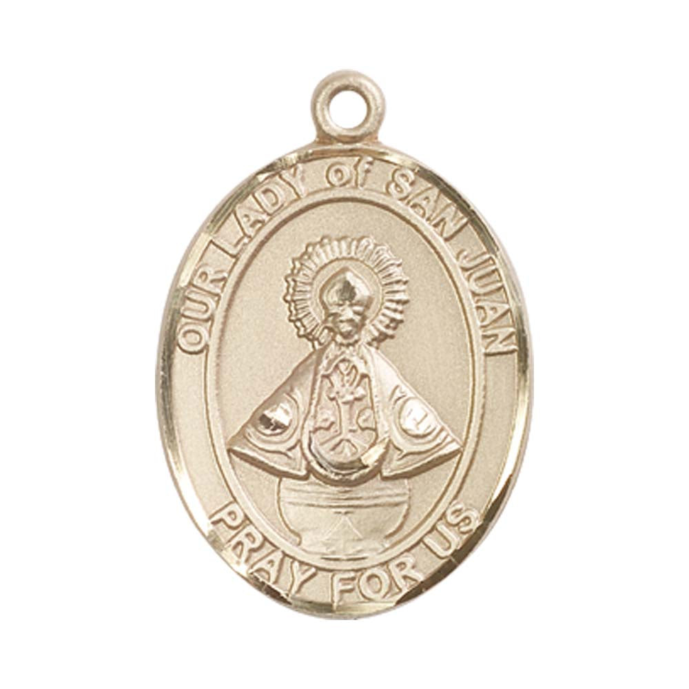 14kt Gold O/L of San Juan Medal - Large