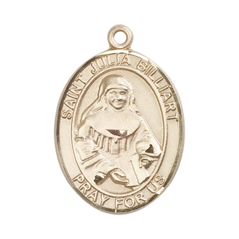 14kt Gold St. Julia Billiart Medal - Large