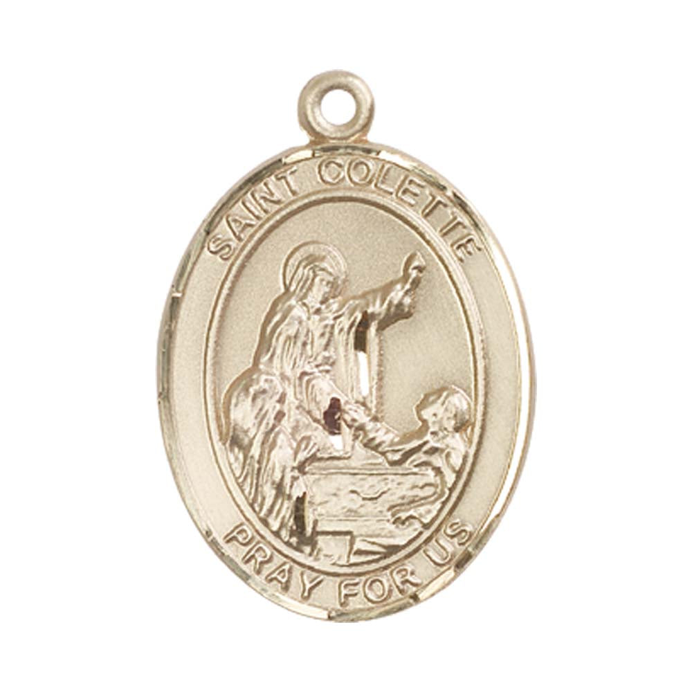 14kt Gold St. Colette Medal - Large