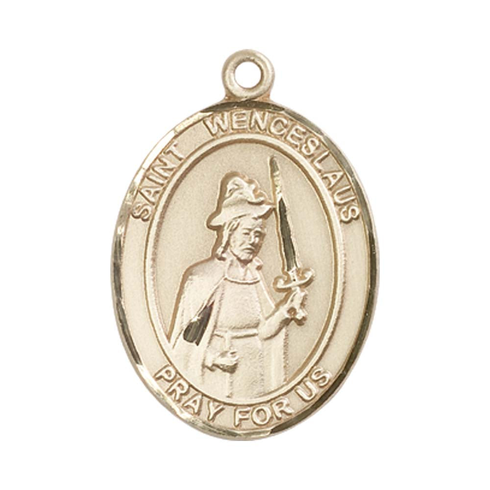 14kt Gold St. Wenceslaus Medal - Large
