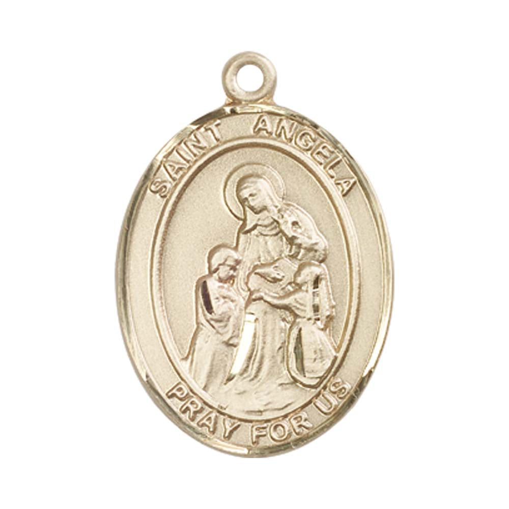 14kt Gold St. Angela Merici Medal - Large