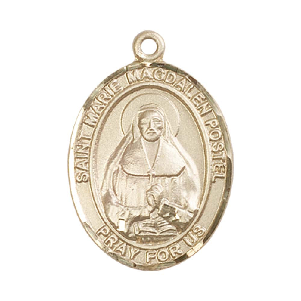 14kt Gold Marie Magdalen Postel Medal - Large