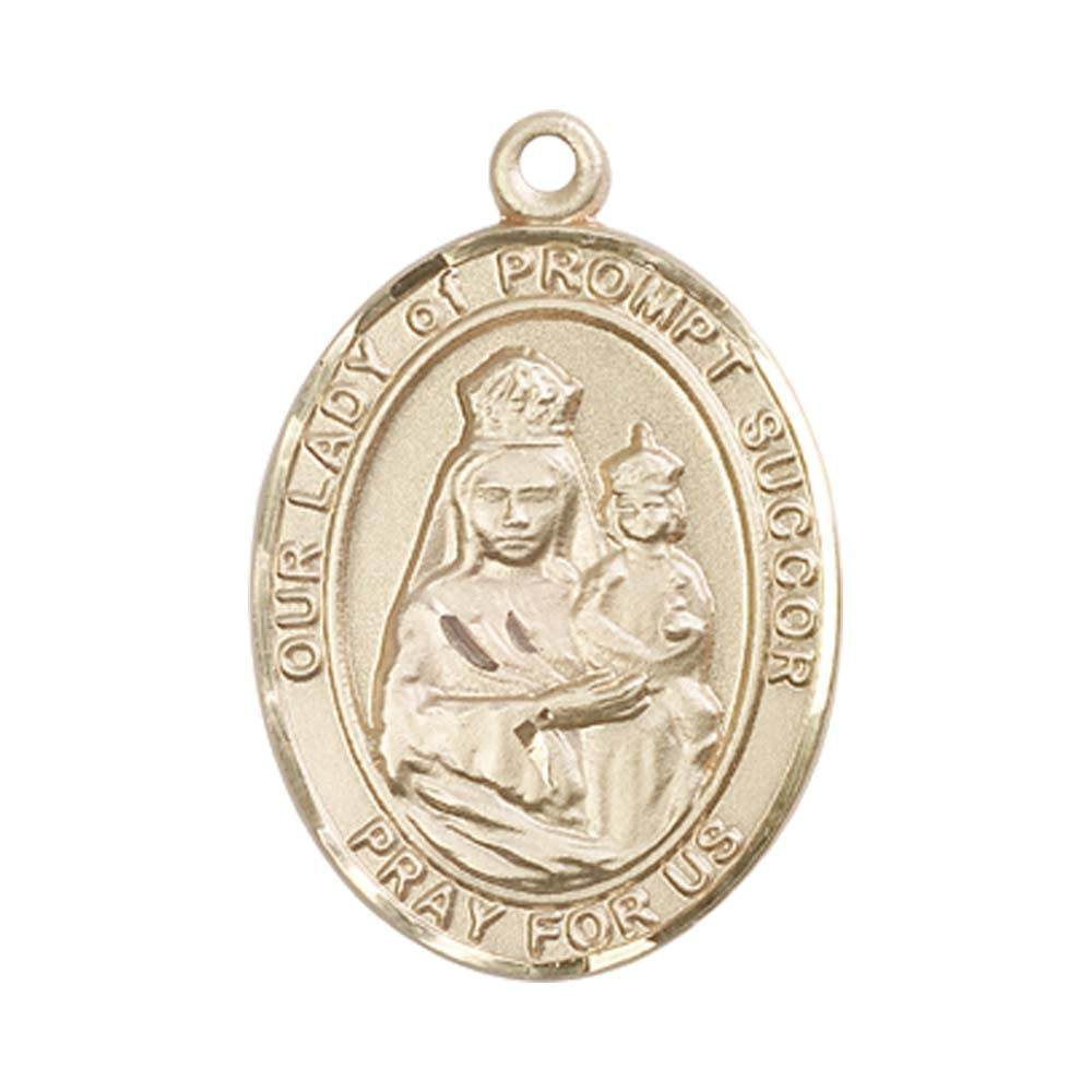 14kt Gold O/L of Prompt Succor Medal - Large