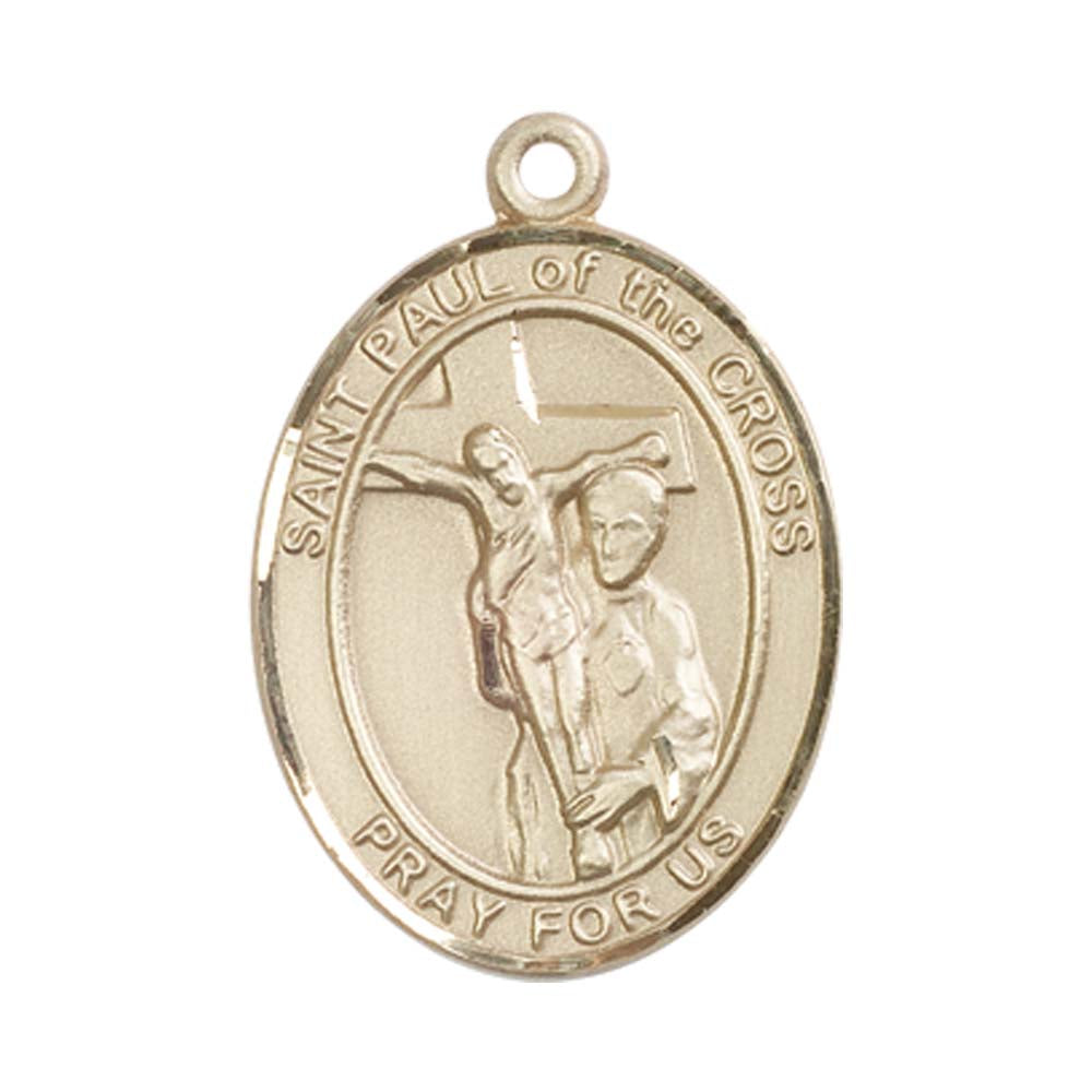 14kt Gold St. Paul of the Cross Medal - Large