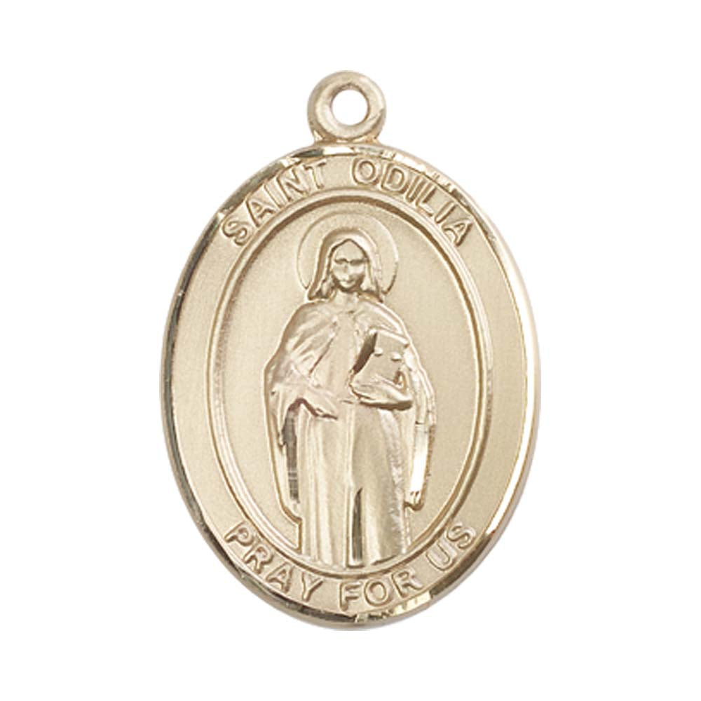 14kt Gold St. Odilia Medal - Large