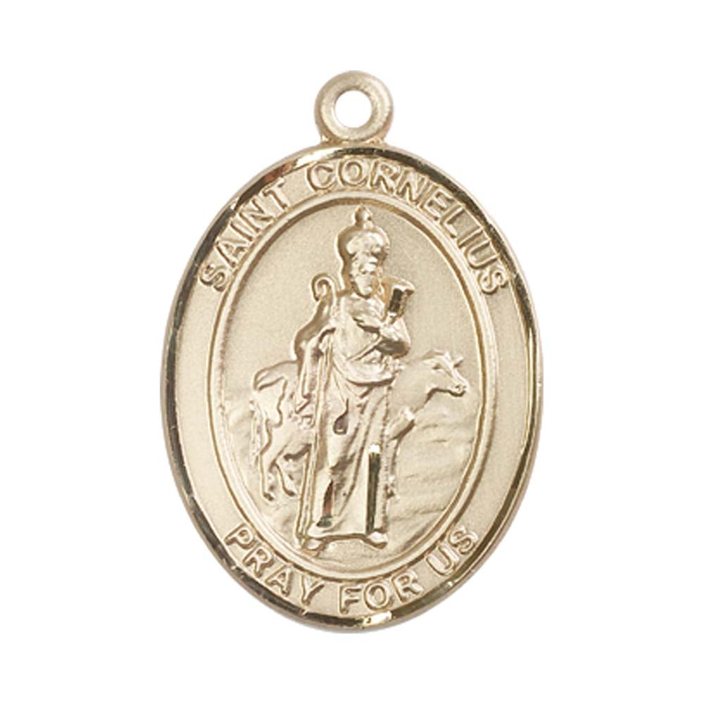 14kt Gold St. Cornelius Medal - Large
