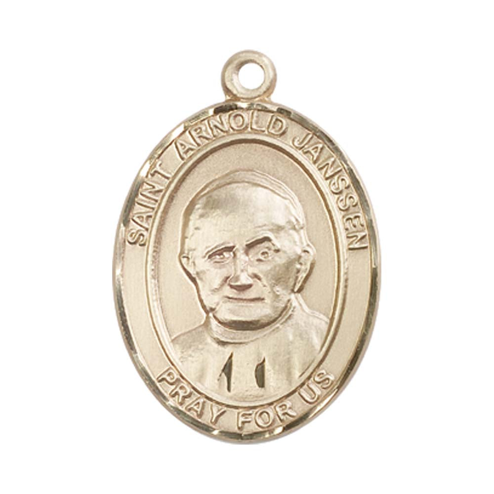 14kt Gold St. Arnold Janssen Medal - Large
