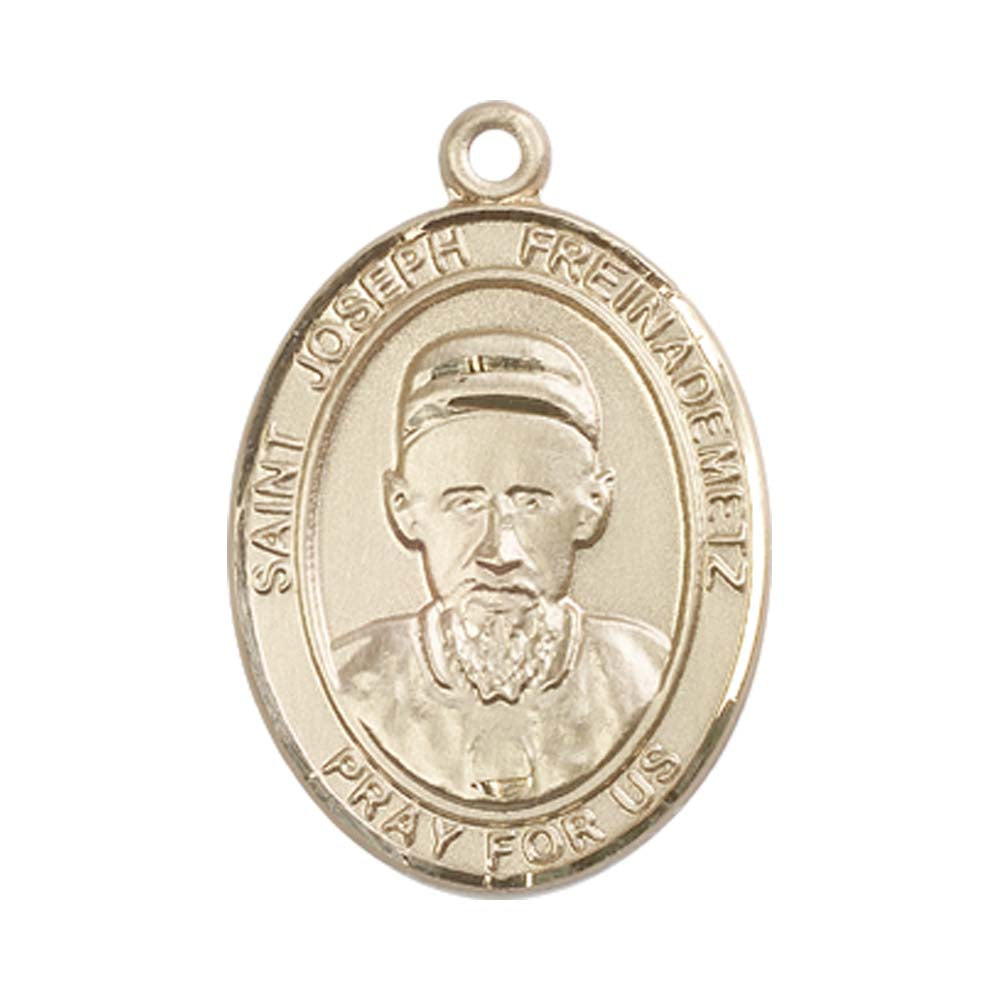 14kt Gold St. Joseph Medal - Large Saint Joseph Freinademetz