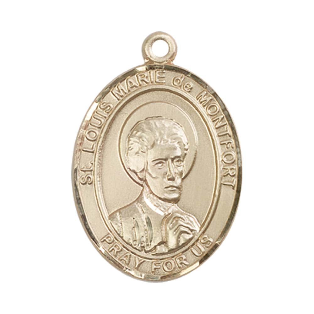 14kt Gold St. Louis Marie de Montfort Medal - Large