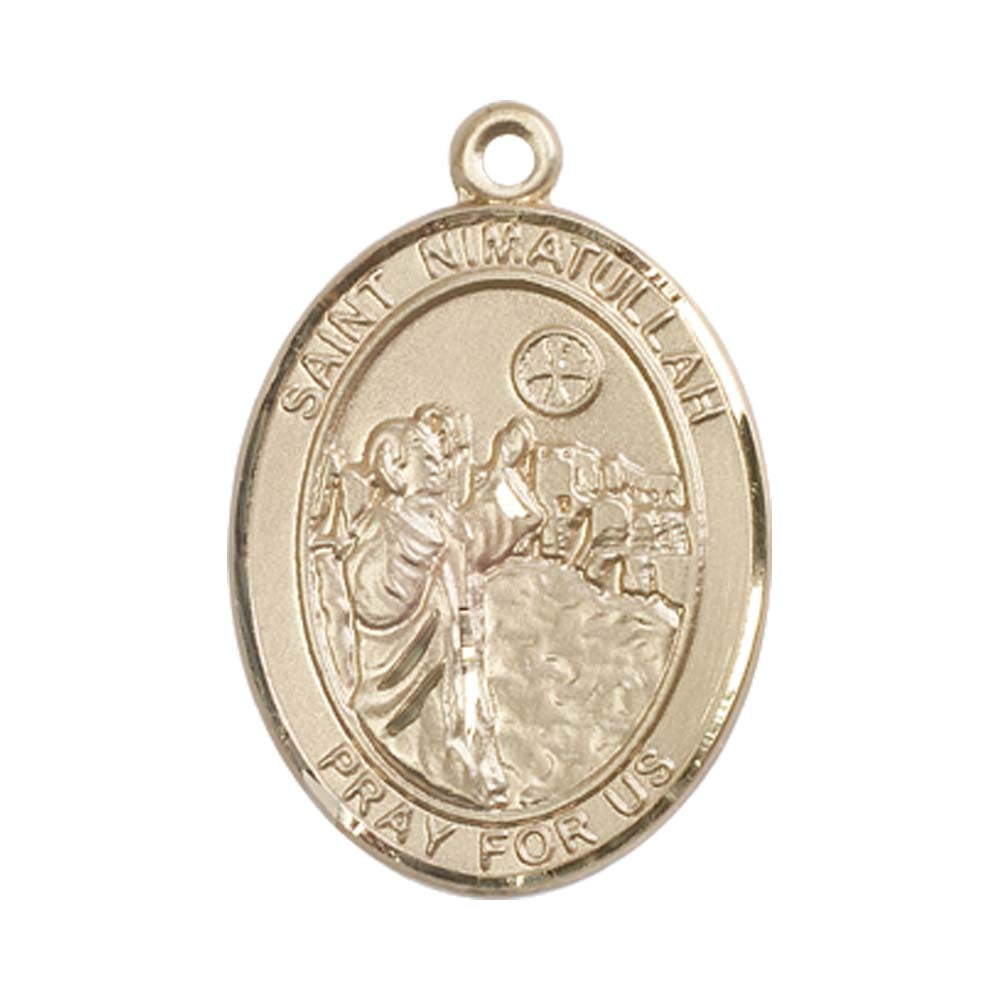 14kt Gold St. Nimatullah Medal - Large